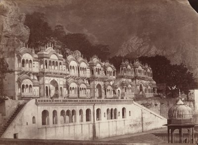 Kungens tempel, Ulwar,1860-talet (foto) av Louis Rousselet