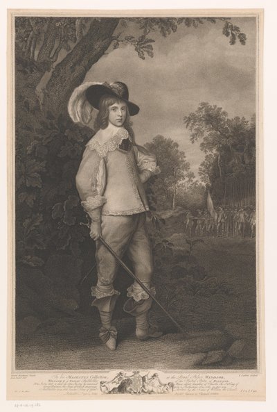 Porträtt av Willem II från Oranje (...) William II av Nassau Stadtinnehavare av Hollands Förenta Stater (titel på objektet) av Louis Sailliar