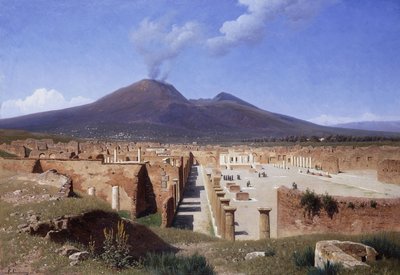 Vesuvius från Pompeji, 1883 av Louis Spangenberg