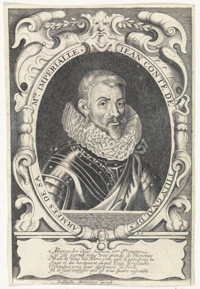 Porträtt av Johann Tserclaes, greve av Tilly av Louis Spirinx