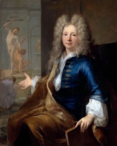Porträtt av Louis Boullogne den yngre 1654-1733 av Louis Tocqué