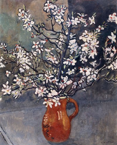 Almond Blossom, ca 1925 (olja på duk) av Louis Valtat