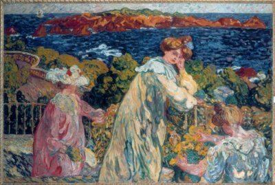 Louis Valtat, "Kvinnor på balkongen" / olja på duk, 1905 av Louis Valtat