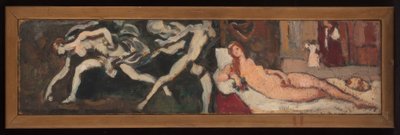 Studier efter Tizians Venus från Urbino och Guido Renis Atalantas lopp, skapade under utställningen "Italiensk konst" på Petit Palais. av Louis Valtat