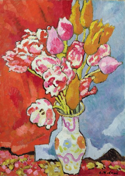 Tulpaner, ca 1935 (olja på duk) av Louis Valtat