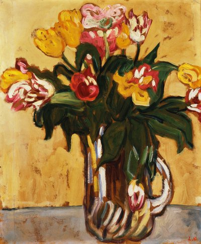 Tulpaner i en glaskanna av Louis Valtat