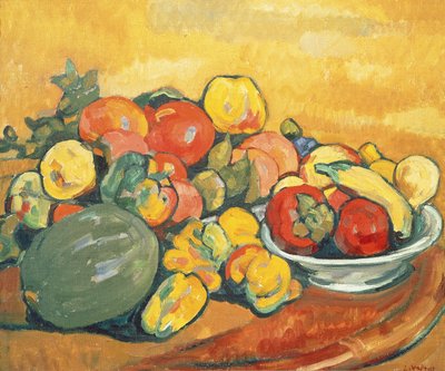 Grönsaker och frukt (olja på duk) av Louis Valtat