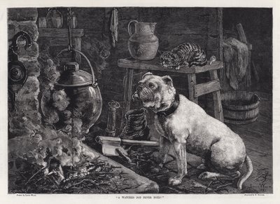 "En bevakad gryta kokar aldrig!" (gravyr) av Louis Wain