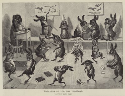 Bryter upp för semestern av Louis Wain
