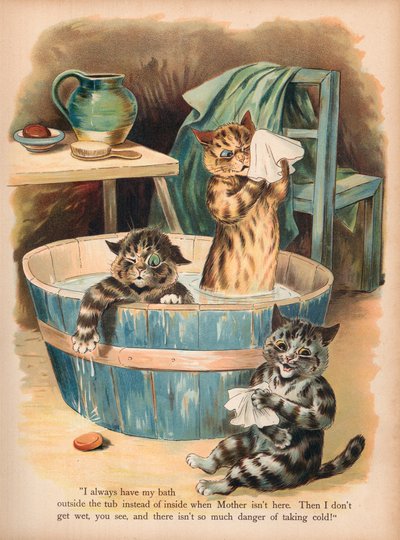 Louis Wain Cats (chromolitho) av Louis Wain