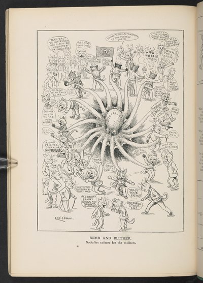 Socialism, från s.46, Louis Wain Årlig av Louis Wain