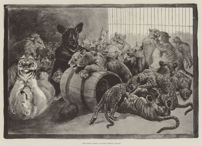 Den lyckliga familjen på Crystal Palace av Louis Wain