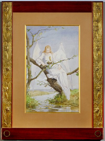 En bön till Gud (akvarell på papper) av Louis Welden Hawkins