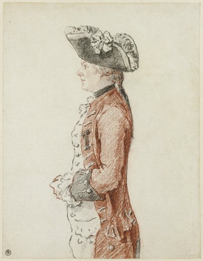 Porträtt av Chevalier de Lézay av Louis de Carmontelle