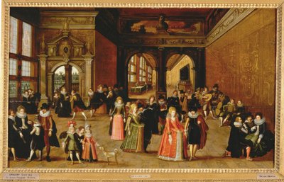 Boll under kung Henri IV:s regeringstid ... (målning på duk) av Louis de Caullery