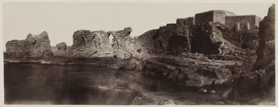 Kaalat el Athlit, Syrien, Utsikt från havet, 1859. av Louis de Clercq