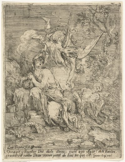 Hagar och Ismael i öknen av Louis de Deyster