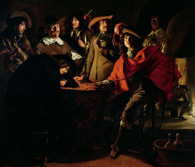 Vakterna röker, 1643 av Louis le Nain