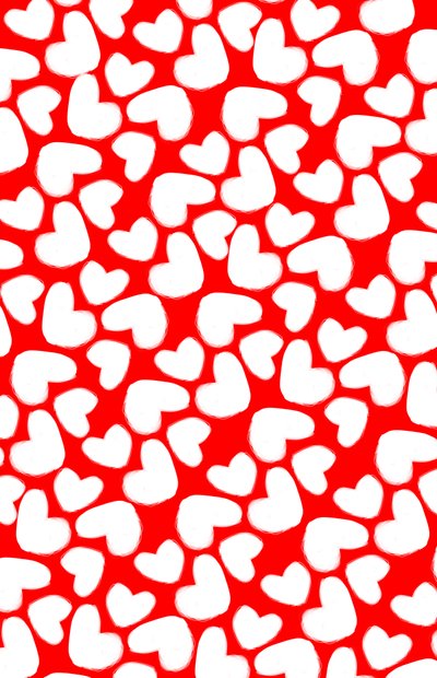 Drawn Hearts, 2014 (digital bild) av Louisa Hereford