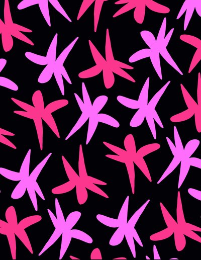 Flower Stars (digital) av Louisa Hereford