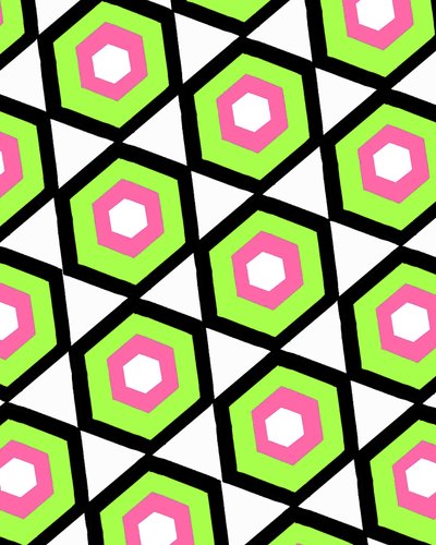 Hexagon (digital) av Louisa Hereford