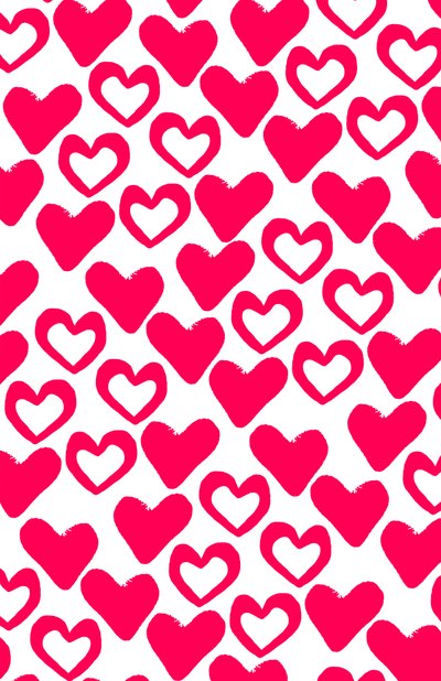 Simple Hearts, digital bild (2014) av Louisa Hereford