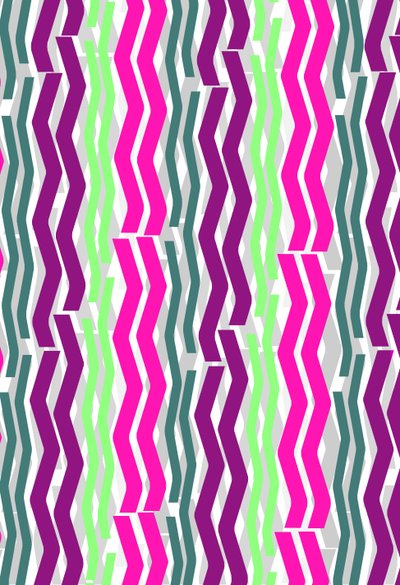 Zig Zag Stripes, 2014 Digital Media av Louisa Hereford