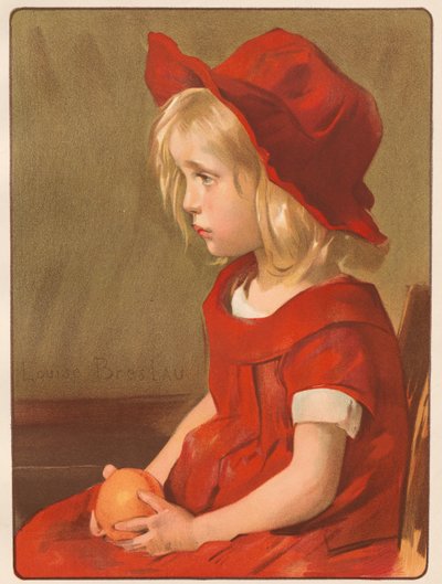 Flicka med apelsin, 1899. av Louise Breslau