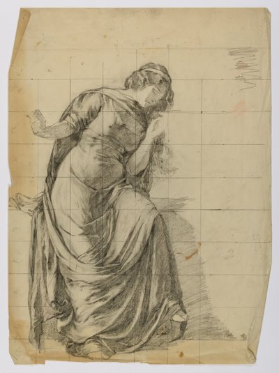 Utan titel (Draperad kvinnofigur) av Louise Cox