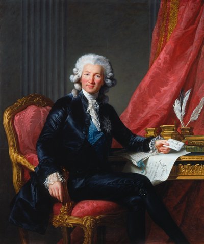 Porträtt av Charles-Alexandre de Calonne (1734-1802) av Elisabeth Louise Vigee Lebrun