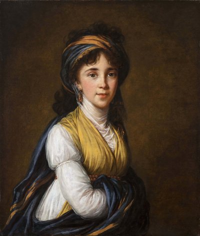 Porträtt av grevinnan Anna Grigoryevna Belosselsky-Belozersky 1773-1846, 1798. av Elisabeth Louise Vigee Lebrun