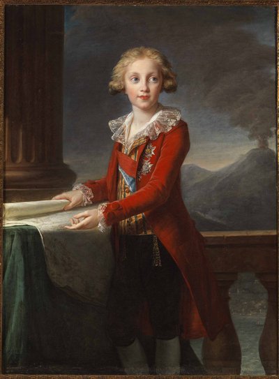 Porträtt av kung Francis I av de två Sicilierna 1777-1830, 1790. av Elisabeth Louise Vigee Lebrun