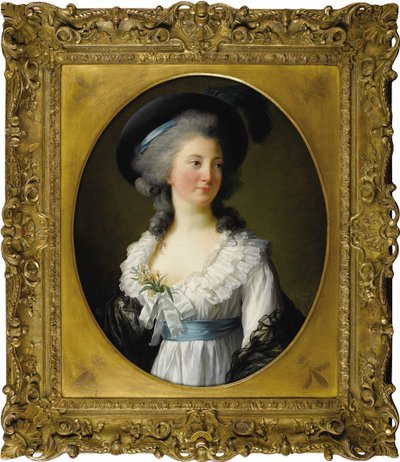 Porträtt av Madame de Moreton grevinnan av Chabrillan, 1782. av Elisabeth Louise Vigee Lebrun