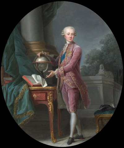 Porträtt av prins Karl Heinrich von Nassau-Siegen 1743-1808, 1776. av Elisabeth Louise Vigee Lebrun