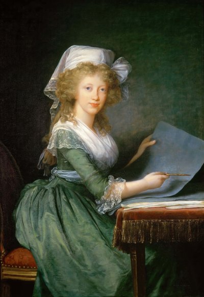 Prinsessan Luisa Maria av Neapel och Sicilien 1773-1802, ca. 1790. av Elisabeth Louise Vigee Lebrun