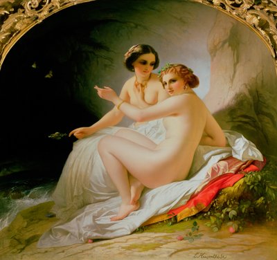 Badarna, 1830 av Louise Marie Jeanne Hersent