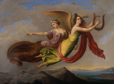 Minne och föreställning, ca 1830 (olja på duk) av Louise Seidler