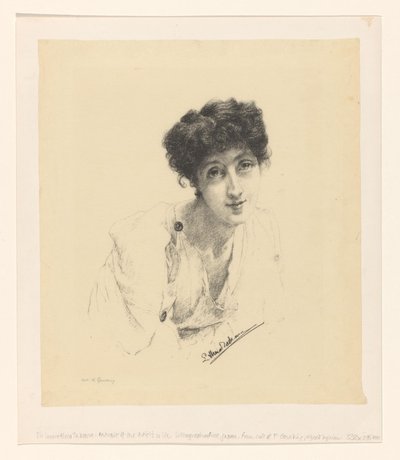 Porträtt av Laura Theresa Alma-Tadema av Lourens Alma Tadema