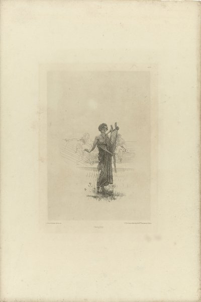 Skiss för improvisatören Croquis (titel på objekt) av Lourens Alma Tadema