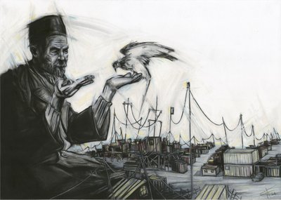 Den gamle mannen och falken av Lourens Joubert