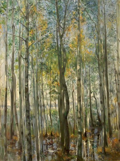 En skog. Översvämning vid Starnbergssjön av Lovis Corinth