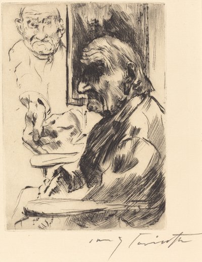 Alter Mann (gammal man) av Lovis Corinth