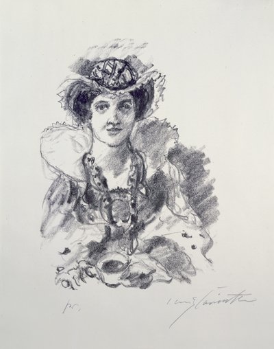Anne Boleyn under tornerspelet av Lovis Corinth