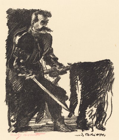Fanebärare, 1915. av Lovis Corinth