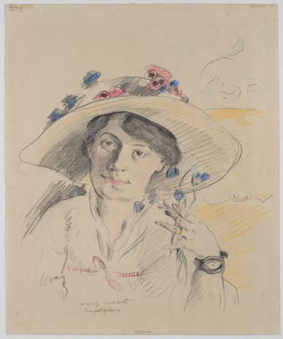 Porträtt av konstnärens hustru, Charlotte Berend-Corinth av Lovis Corinth