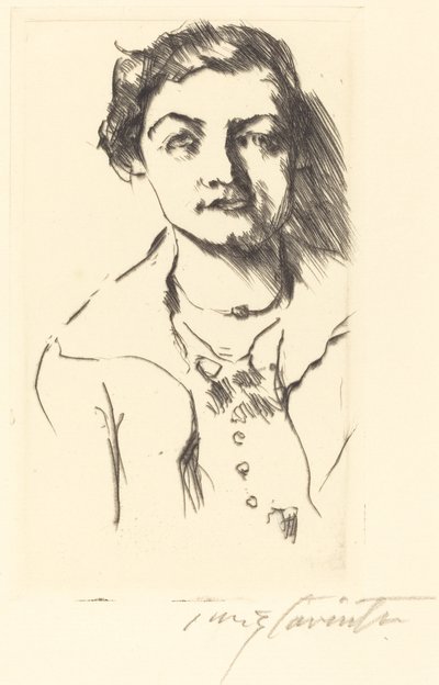 Porträtt av en ung kvinna - Anneliese Halbe, 1918. av Lovis Corinth