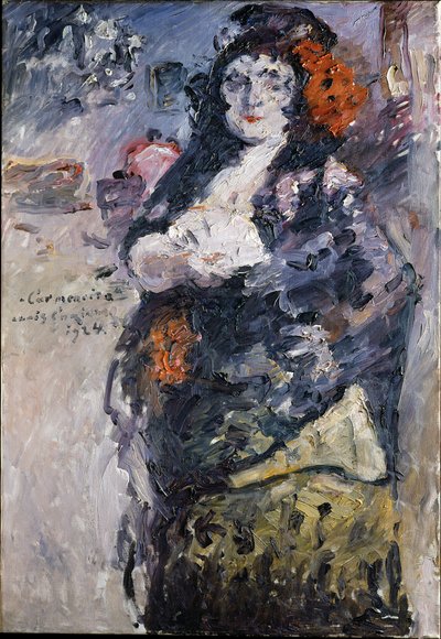 ”Carmencita”, porträtt av Charlotte Berend-Corinth i spansk dräkt av Lovis Corinth