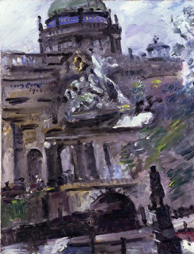 Berlins slott sett från Darmstädter Bank av Lovis Corinth