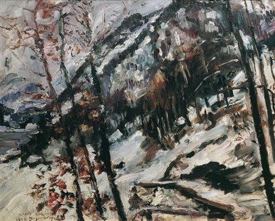 Herzogstanden vid Walchensee i snön av Lovis Corinth