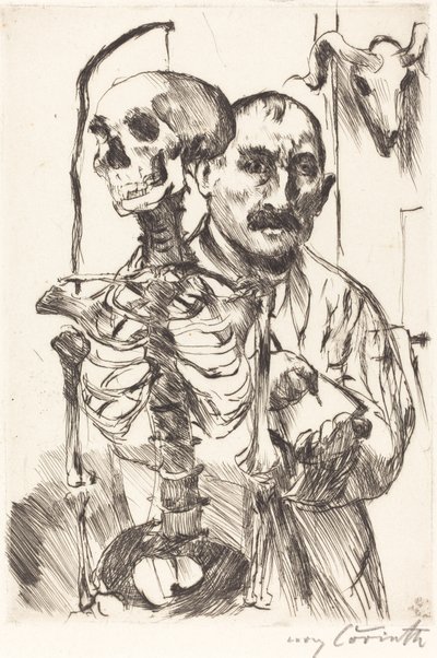 Konstnären och döden II av Lovis Corinth